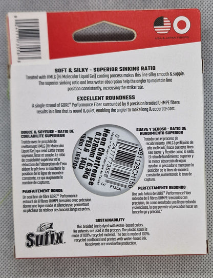 Sufix 91 Braid 150m Chartreux 10.4 oder 12.8
