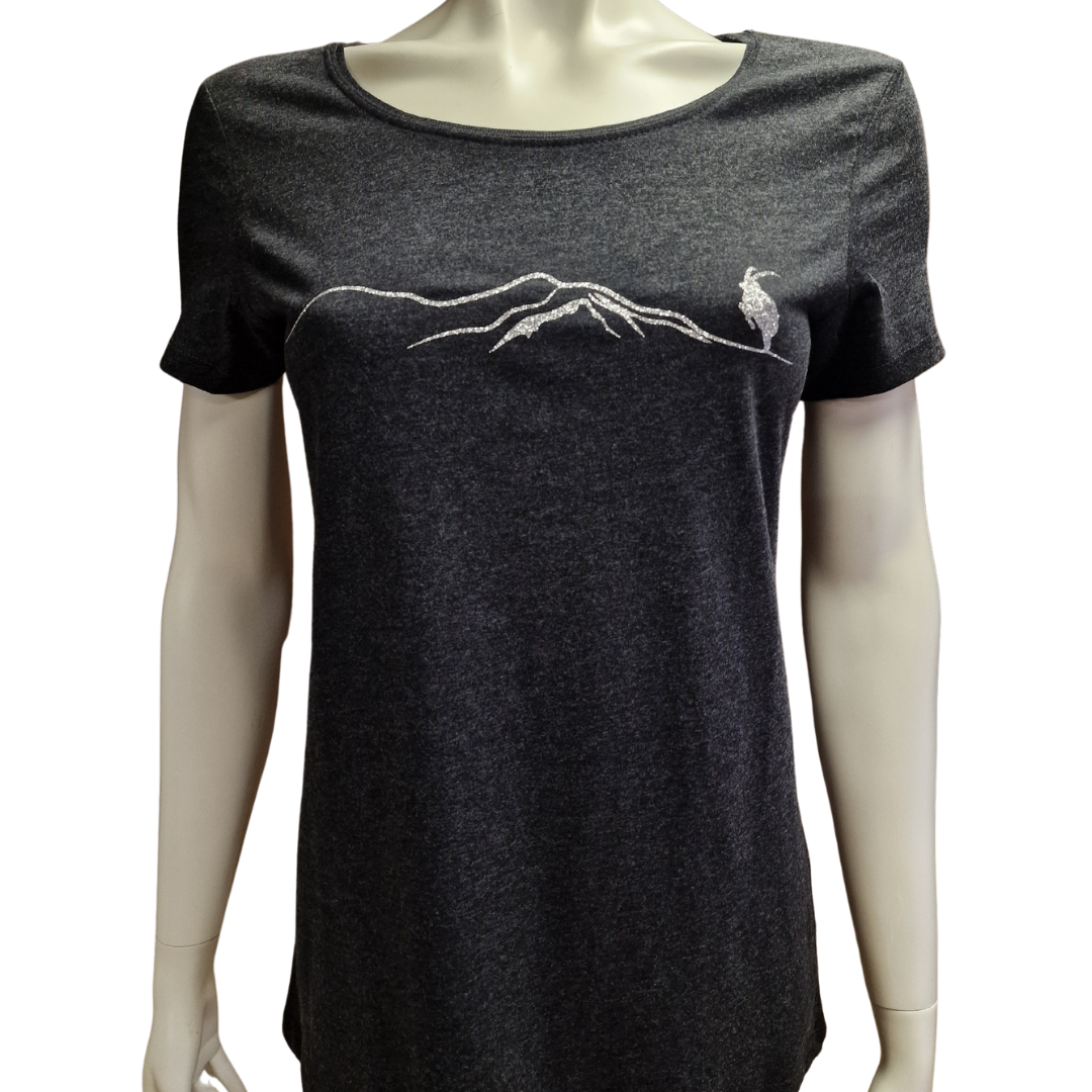 T-Shirt Steinbock Glitzer Gr. XS oder S (Frau)
