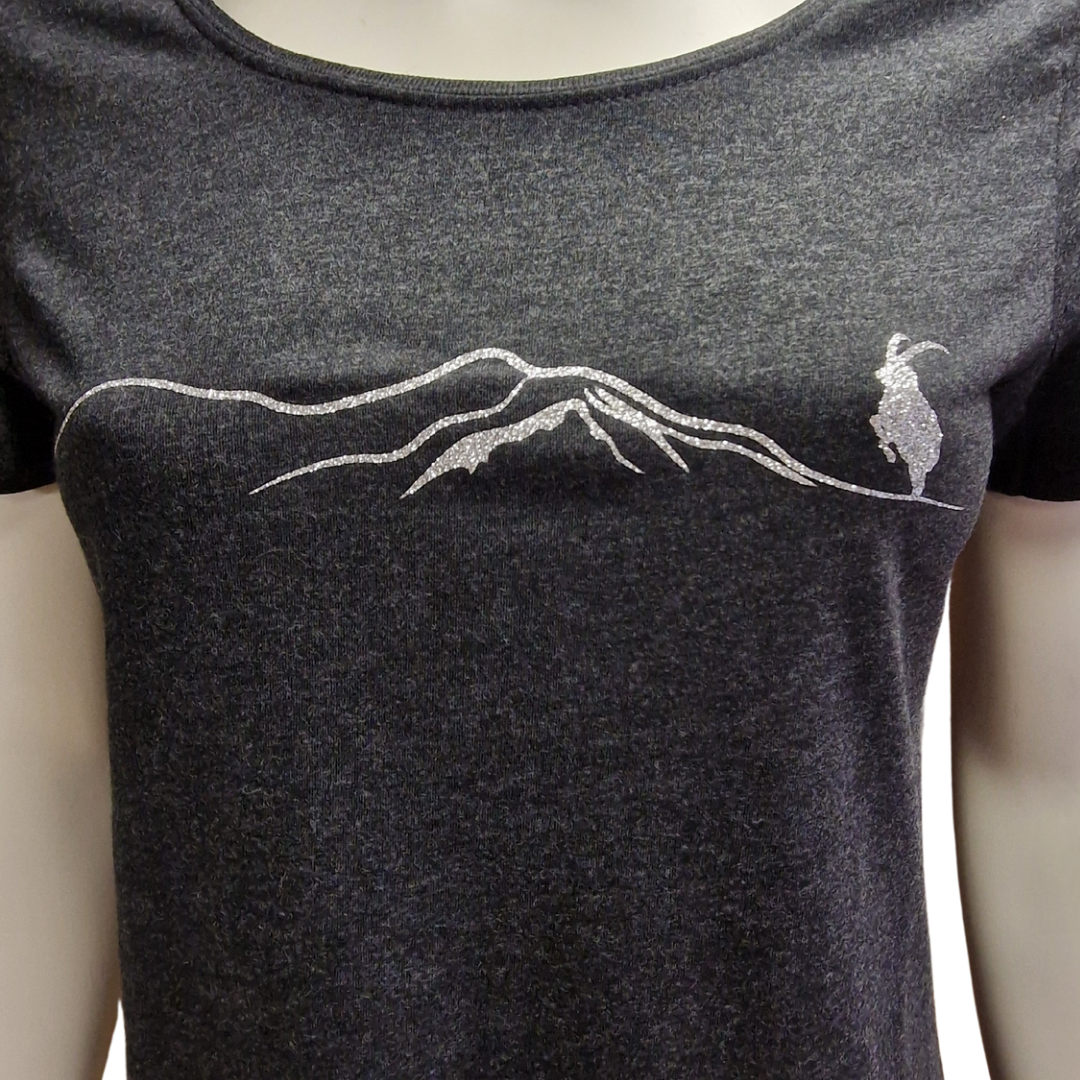 T-Shirt Steinbock Glitzer Gr. XS oder S (Frau)