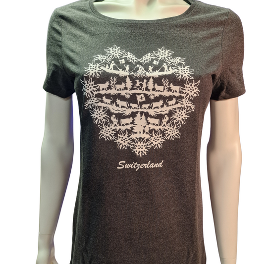 T-Shirt Herz Scherenschnitt (Frau)