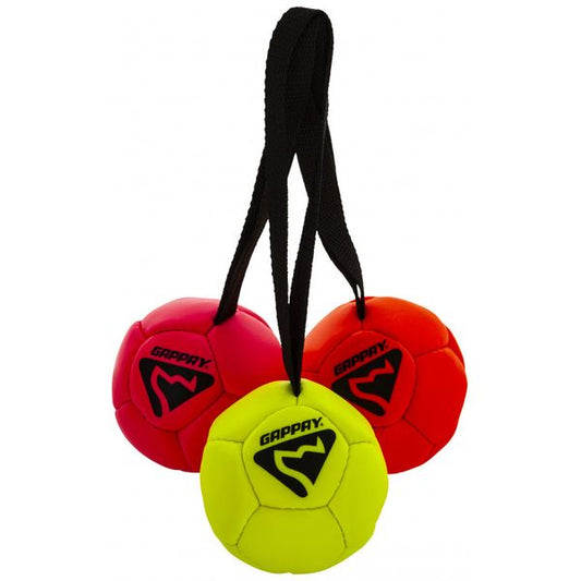Hunde Fußball 10 cm mit Schlaufe - GELB