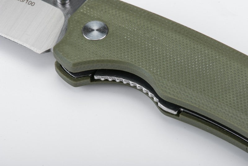 TEKUT EDC Klappmesser ZERO Skandinavischer Sandvik Stahl OLIVE