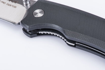 TEKUT EDC Klappmesser ZERO Skandinavischer Sandvik Stahl SCHWARZ