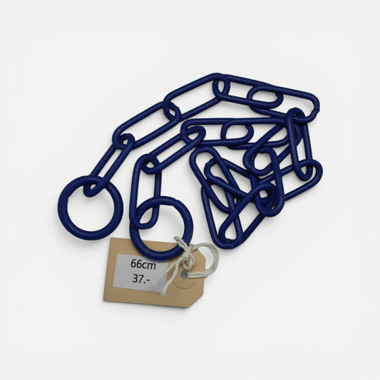 Gliederhalsband Blau - 66cm