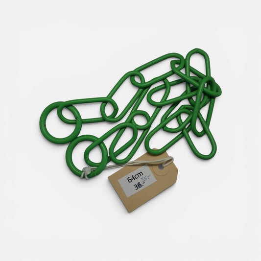 Gliederhalsband Grün - 64cm