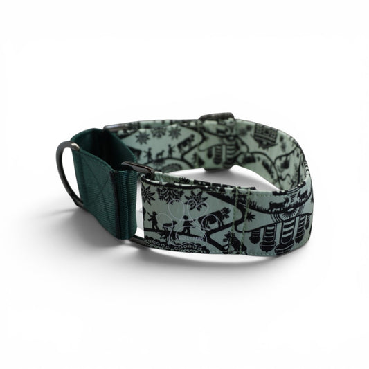Stoffhalsband Heimatliebe Grün - 35-50cm