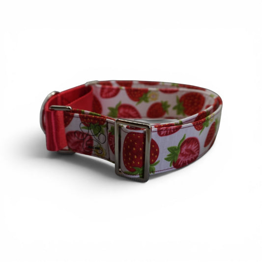 Stoffhalsband Erdbeer - 50-75cm