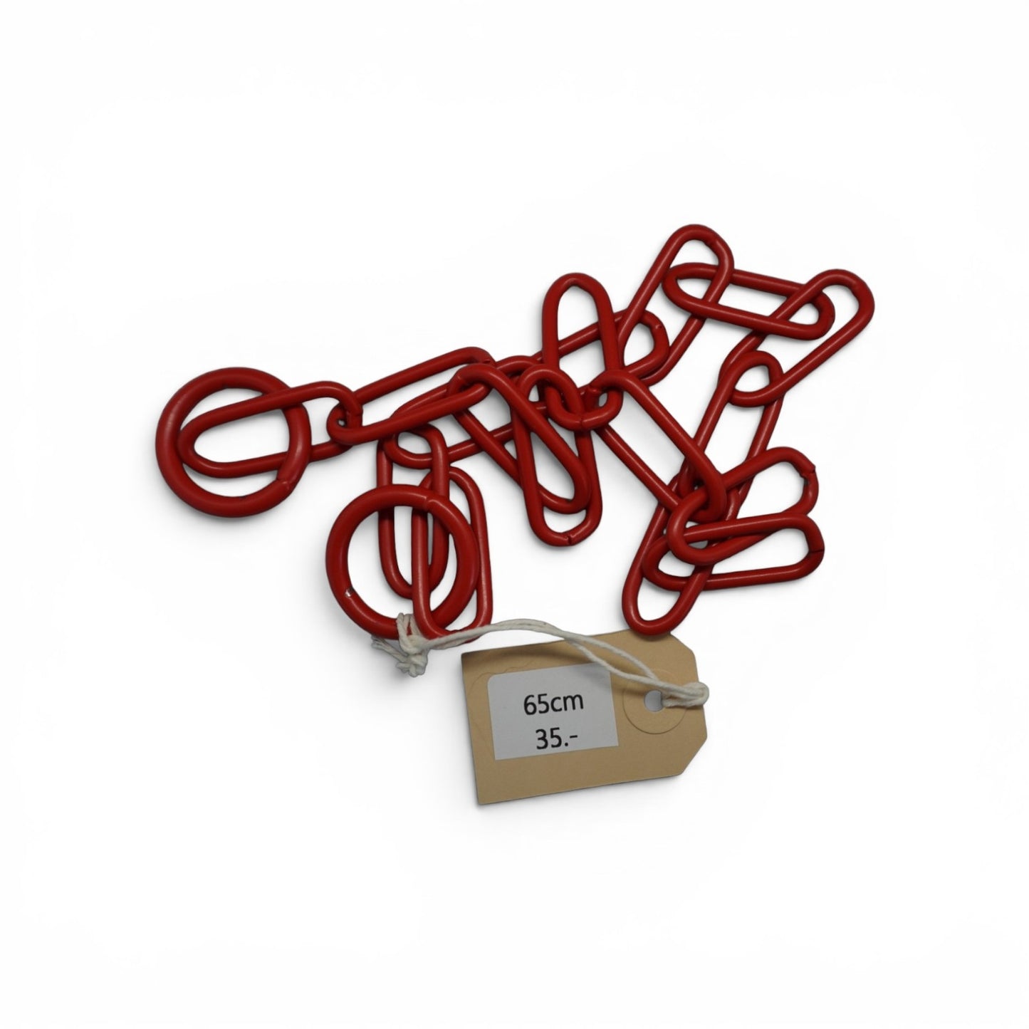 Gliederhalsband Rot - 65cm