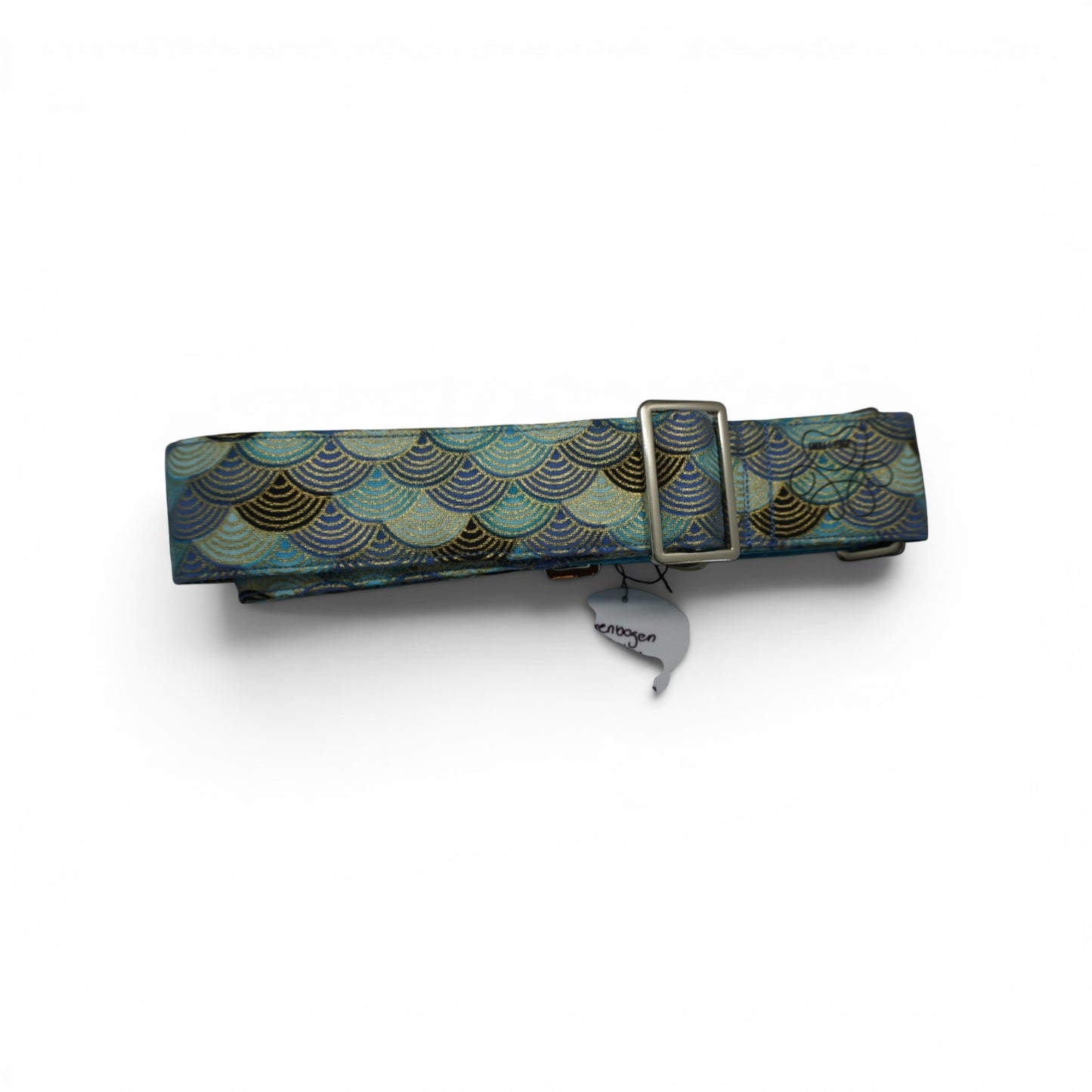 Stoffhalsband Regenbogen Blau - 45-70cm